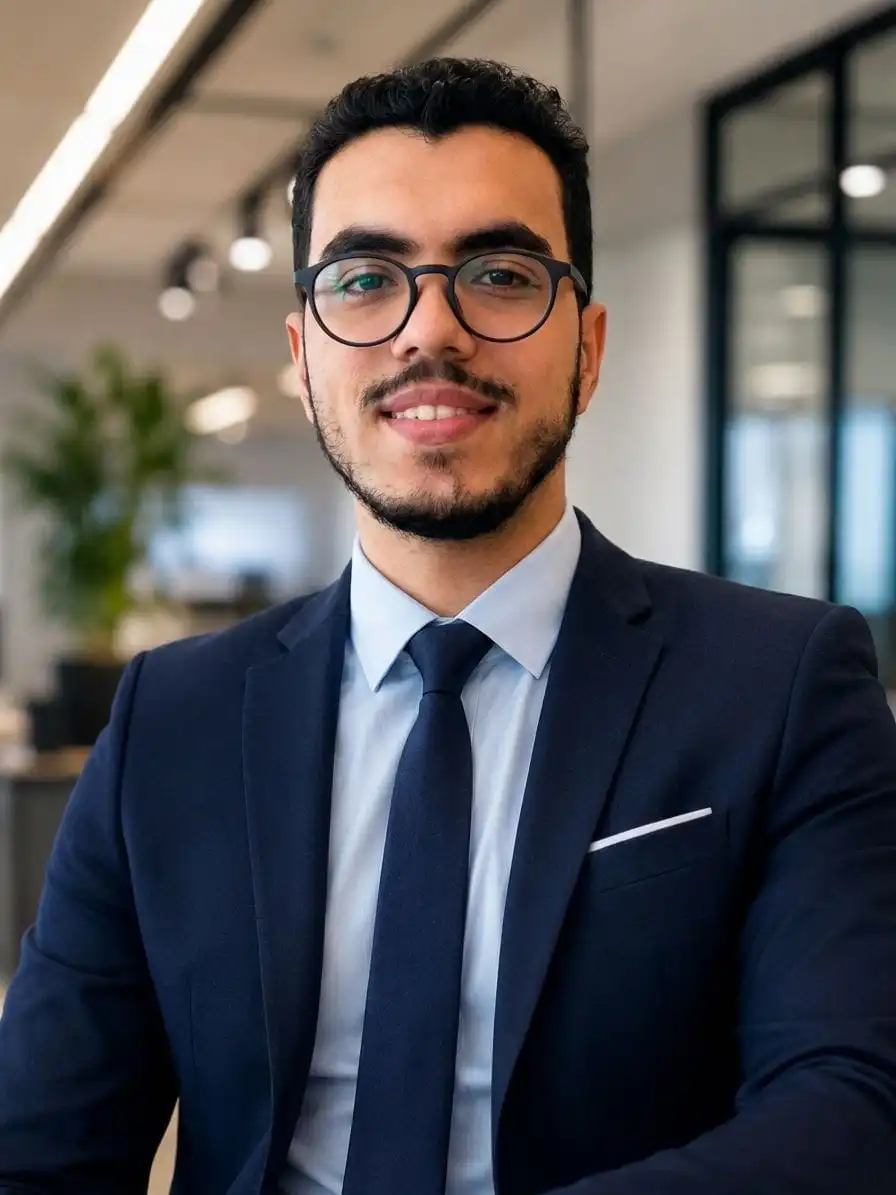 Professional portrait of Mostafa Mohamed Abdalla, Senior Frontend Engineer.